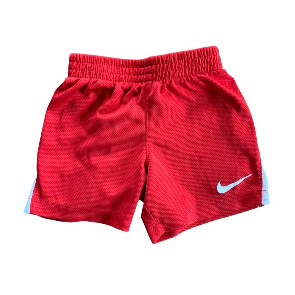 Nike Kids Athletic Shorts Red and White Stripe